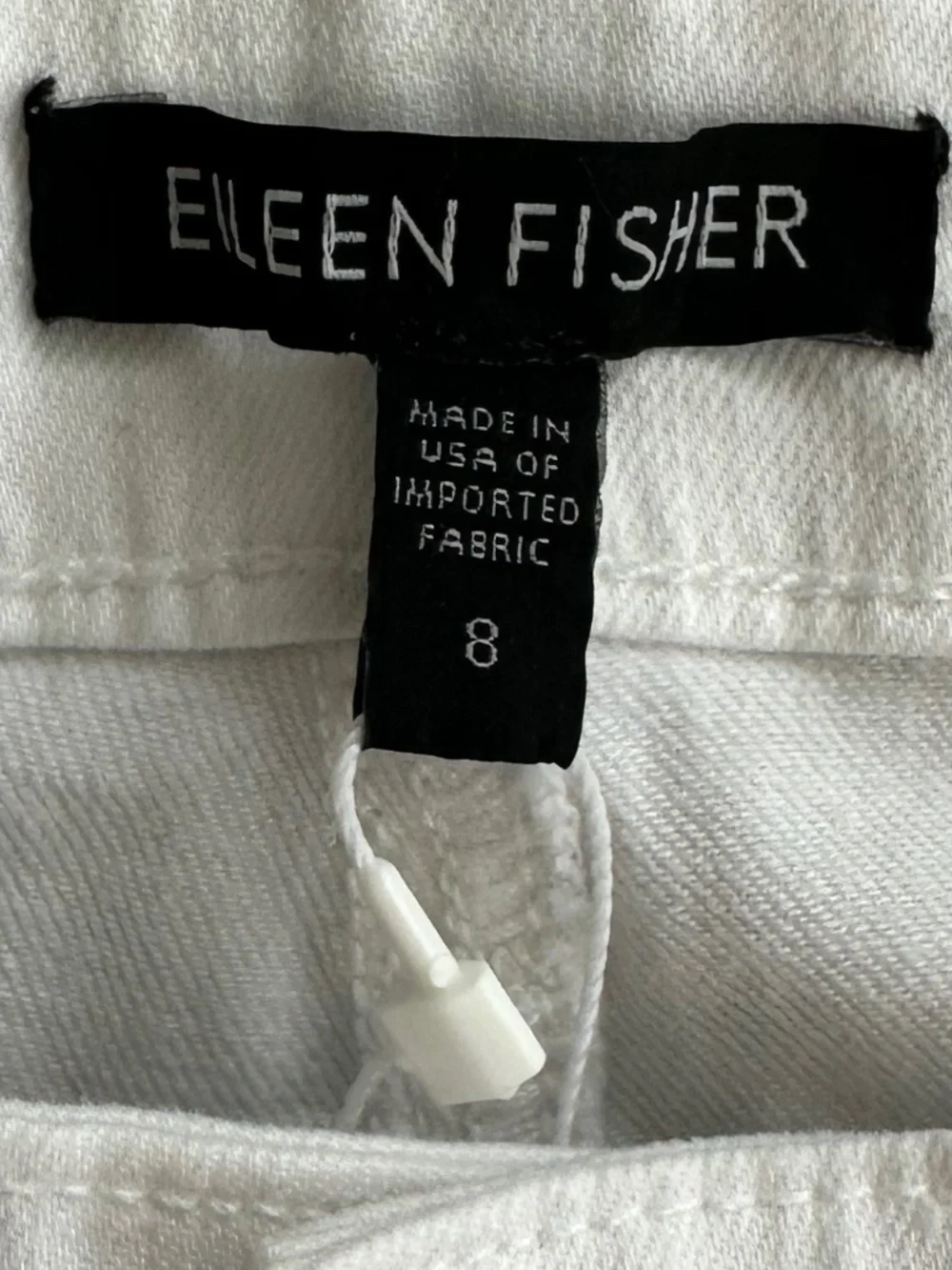 Eileen Fisher Slim Ankle Organic Cotton Stretch Denim Jeans 8 Casual Classic NWT - Picture 6 of 14
